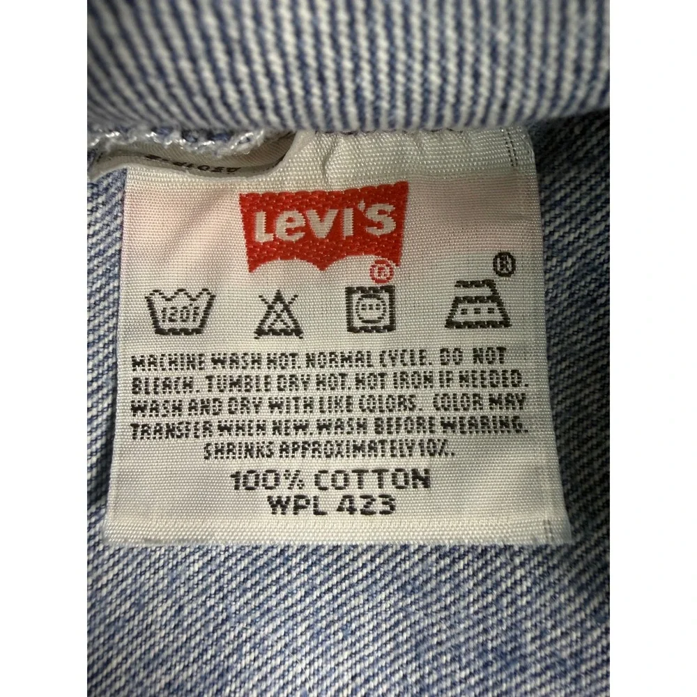 Levis 501XX Mens Straight Leg Button Fly Blue Denim Jeans 34x28 Made in Mexico